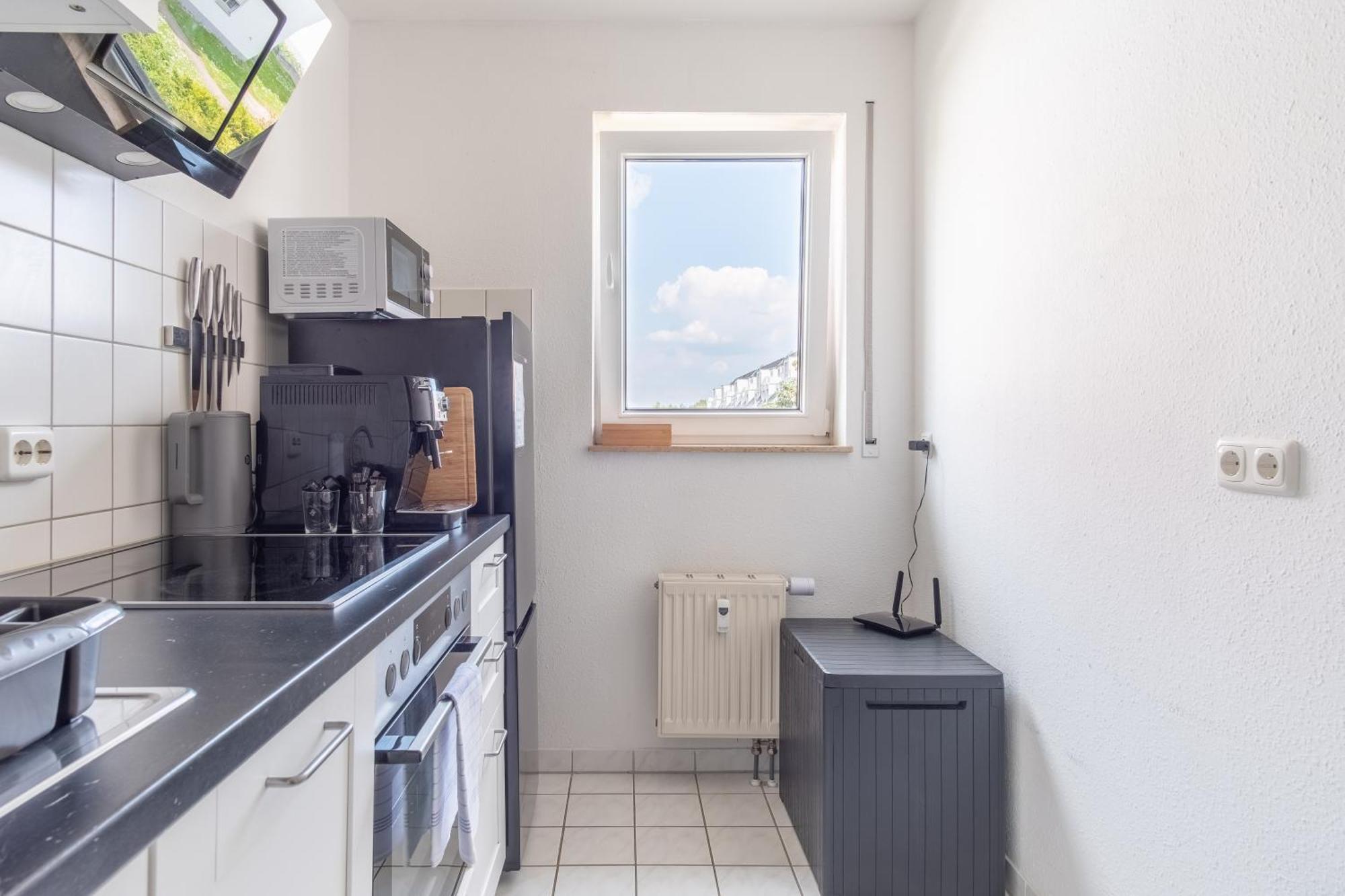 Arbeitsplatz, Balkon, Tiefgarage Naehe Neue Messe Lejlighed Leipzig Eksteriør billede